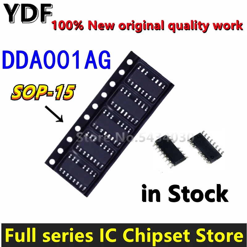 (5pcs) 100% New DDA001AG DDA001 DDA001A SOP-15 Chipset