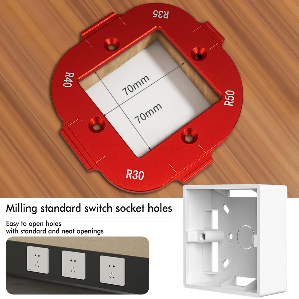 Trimming Machine Cutting Fillet Template R-angle Arc Template for Woodworking Electric Router Slotting Wardrobe Woodboard Tools