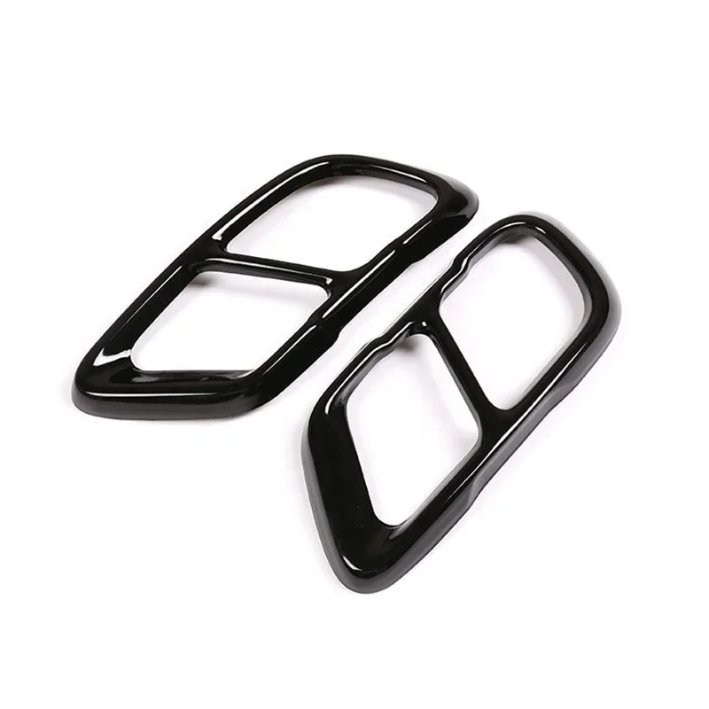

Stainless Steel Exterior Accessories Exhaust Muffler Tail Pipe Trim Cover 2pcs For BMW X5 2019