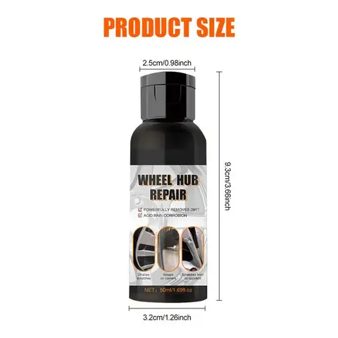 कार पॉलिशर पेंट क्लीनर कार रिम स्क्रैच रिपेयर और पॉलिशिंग किट व्हील हब स्क्रैच रिपेयर वैक्स ऑटो केयर एक्सेसरीज़ 10 best sales पहिया क्लीनर - №10