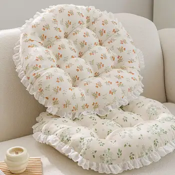 Korejský pastorační květinový dvouvrstvý gázový polštář na dušenou housku, podložka na tatami, prodyšný a měkký polštář na židli 8 nejlepší prodej Korejský podlahový polštář - №1