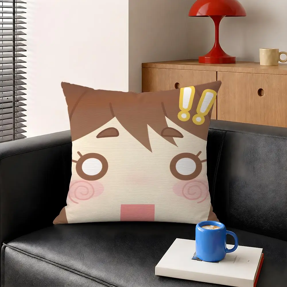 Anime Ochaco Uraraka MHA Hero Cushion Cover Decorative Pillowcase Soft Short Plush Cozy Durable Sofa Home Decor Items Gift