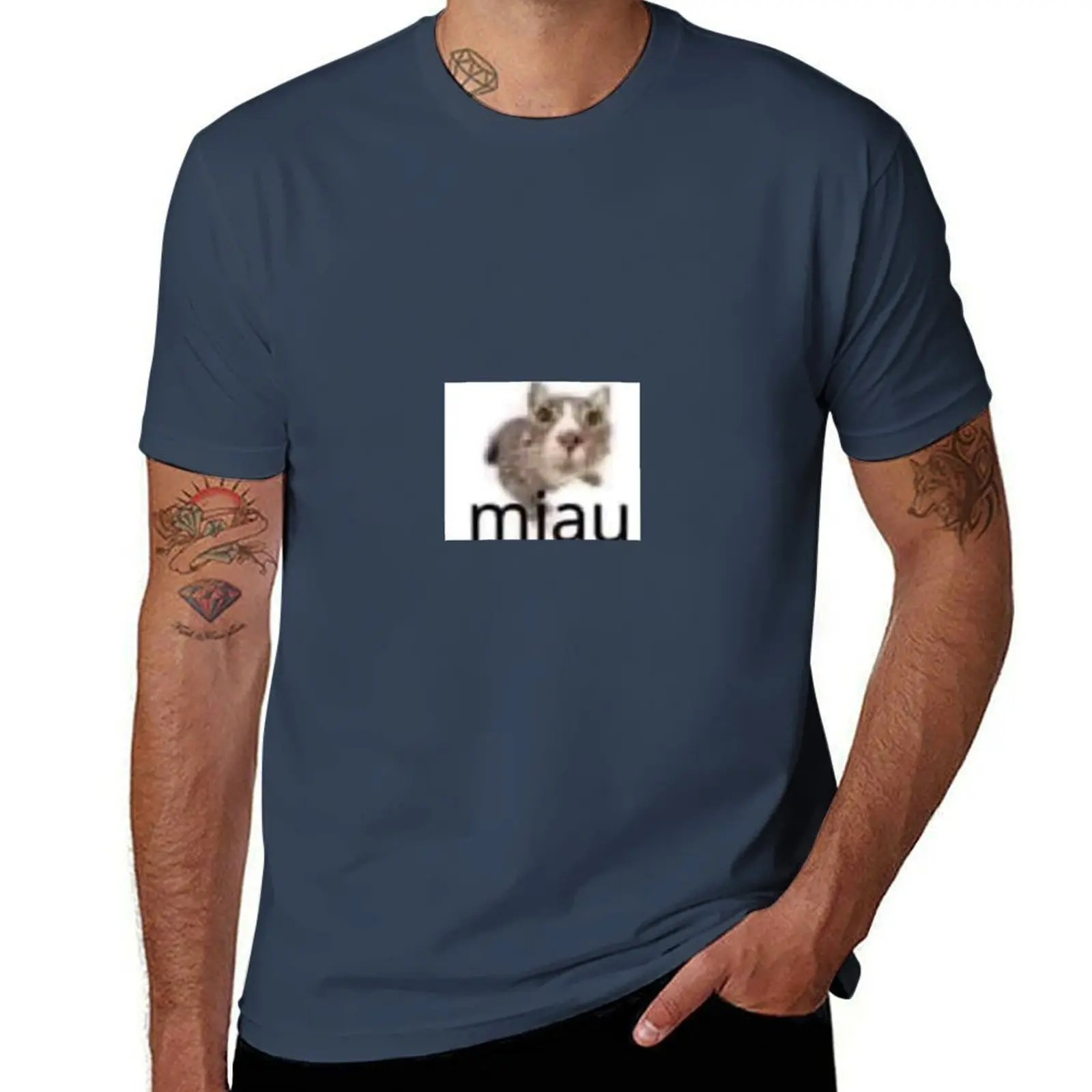 

MIAU. T-Shirt Soft Lightweight Cotton T-Shirt