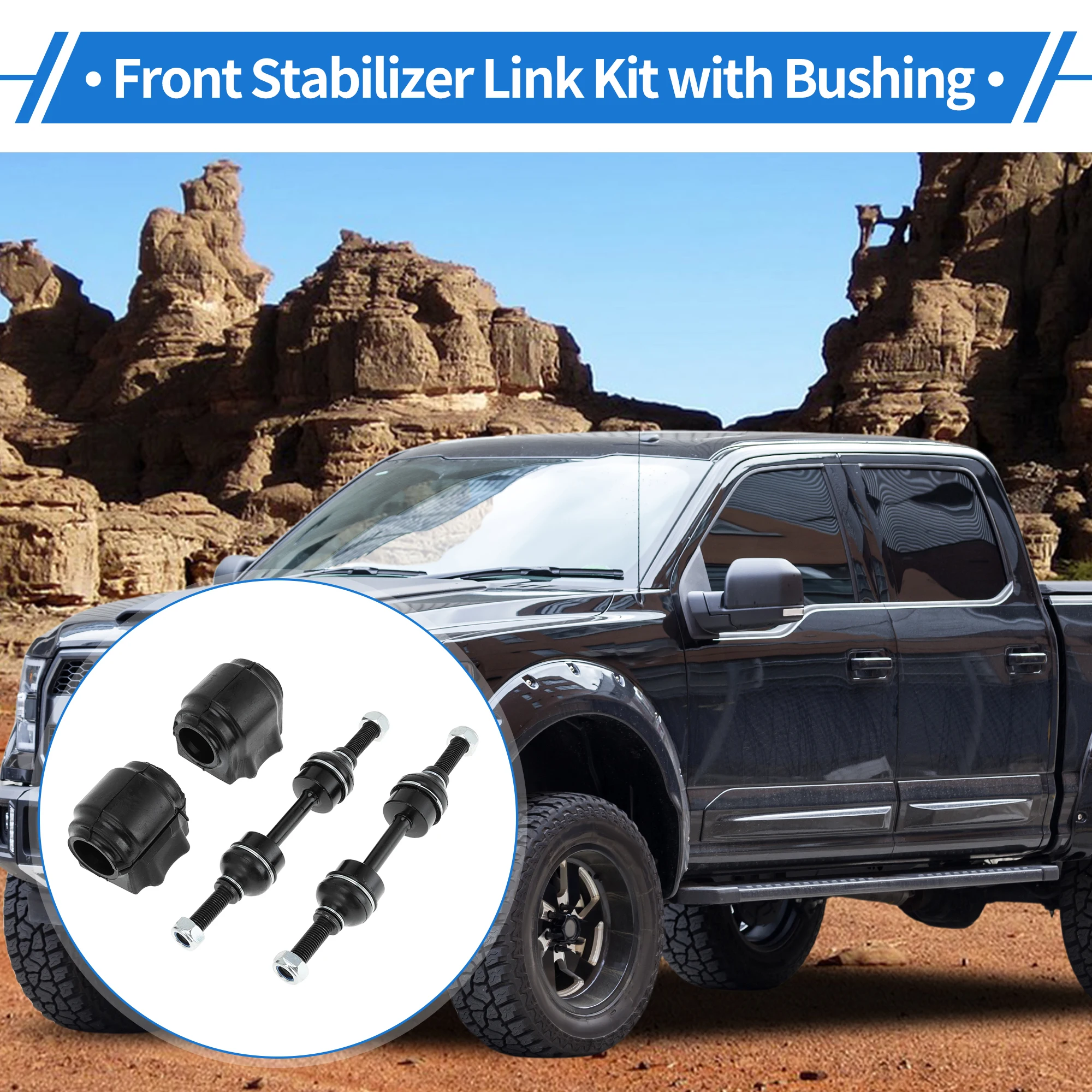 UXCELL Front Stabilizer Bar Links with 2 Pcs Bushing for Ford F-150 No.K750074 1 Set