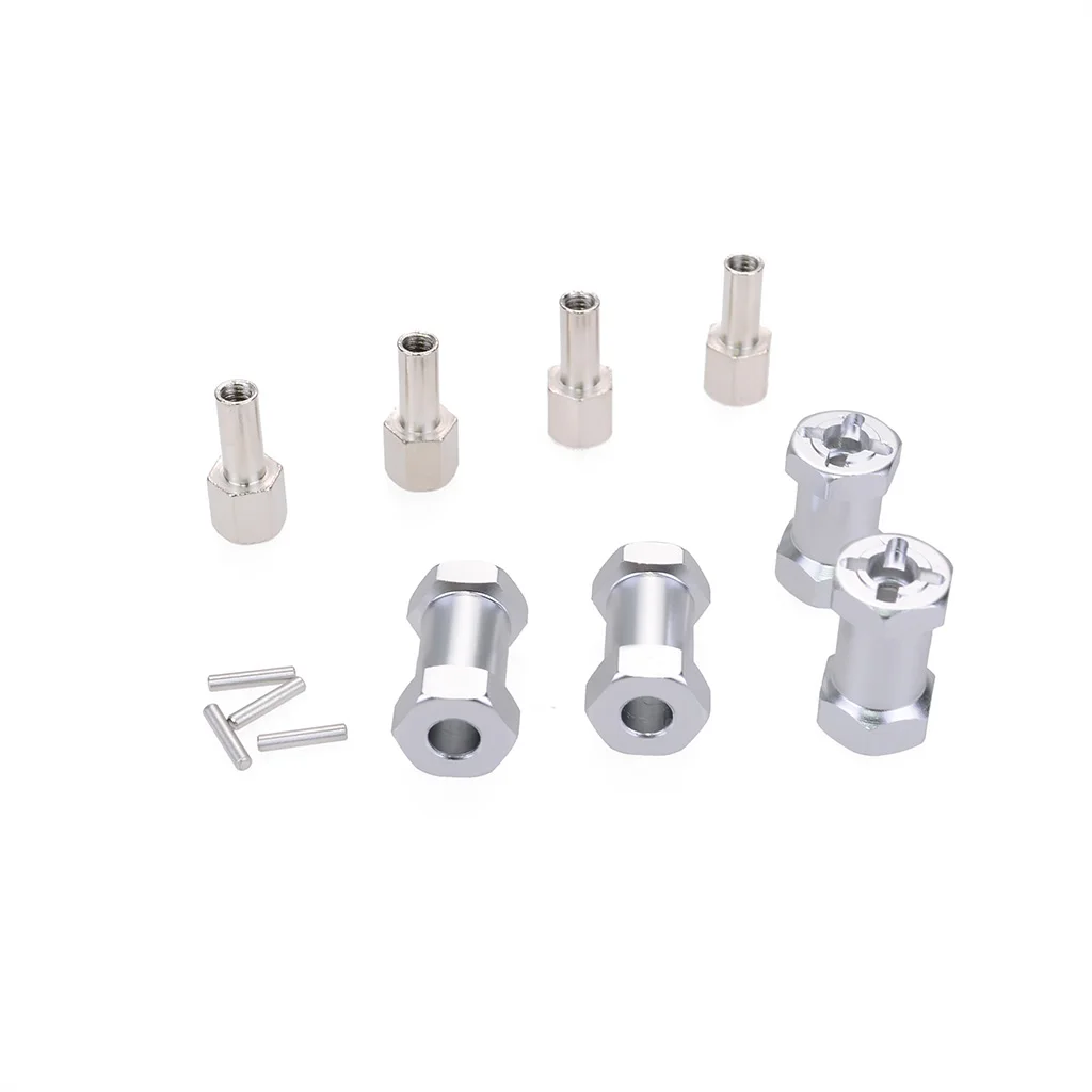 อะแดปเตอร์ขับเคลื่อนล้อหกเหลี่ยมอลูมิเนียม 12 มม. 4 ชิ้น ตัวต่อขยาย 20 มม. 25 มม. สำหรับรถบังคับวิทยุ 1/10 Crawler Axial SCX10 D90