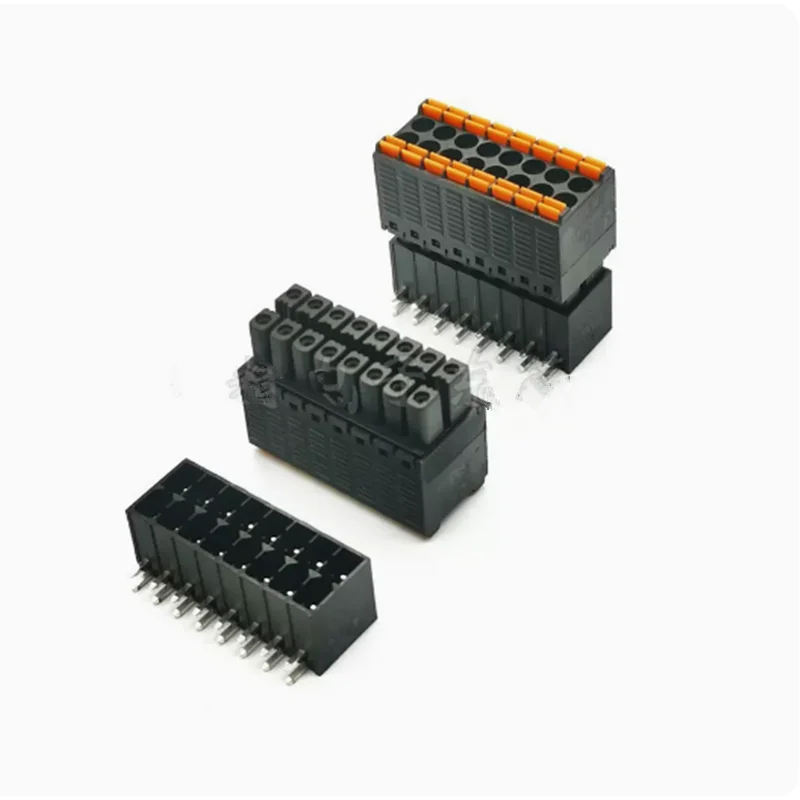 5 paia KF2EDGKS 15EDGKNH-3.5mm spaziatura plug-in terminale di cablaggio PCB doppia fila pressa a molla a doppio strato