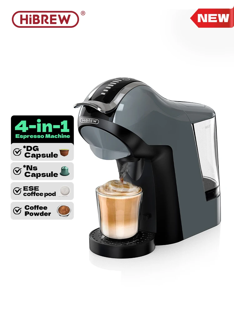 HiBREW 4-in-1-Kaffeemaschine mit mehreren Kapseln, Kalt- und Heißbrühkaffeemaschine H17