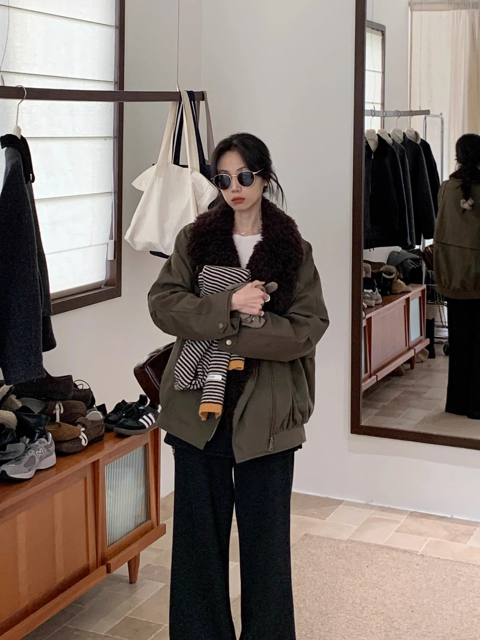 

Женская парка BRIVIN с большим воротником, пуховик, теплый дизайн, зимняя новинка, стильная, в стиле милитари, рабочая одежда, с длинными рукавами, на молнии