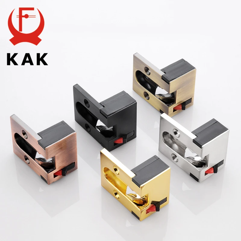 KAK Zinc Alloy Hidden Security Door Chain for Hotel Bedroom Door Latch Anti-theft Door Lock Kids Protection Lock Hardware