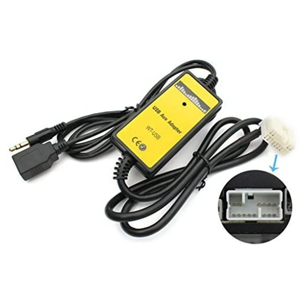 Car MP3 Audio Interface AUX USB Adapter CD Changer for Honda Accord 2003 2004 2005 2006 2007 2008 2009 2010