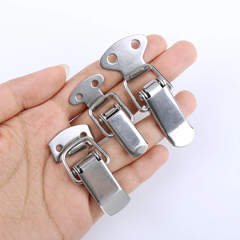 6 Set Rvs Tension Lock Cap Lock Kast Dozen Veerbelaste Klink Catch Toggle Hasp Schuifgereedschap Deel Hoge Kwaliteit