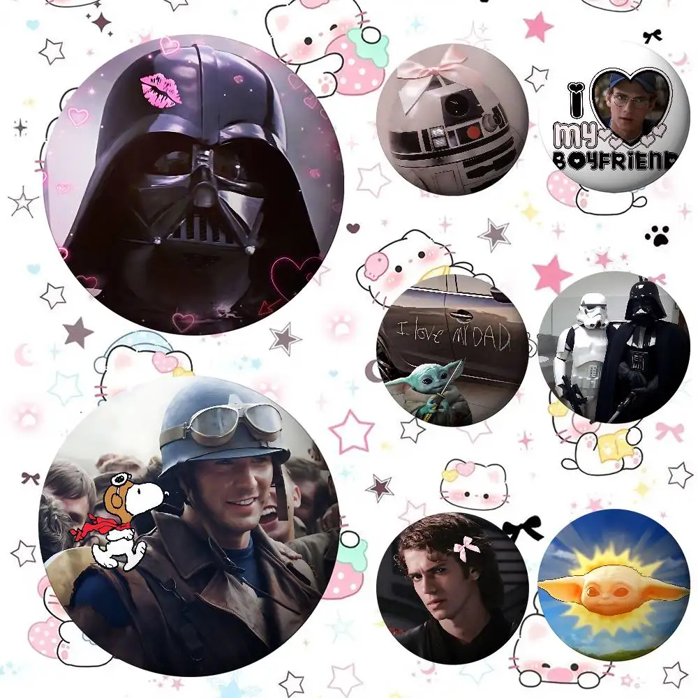 Klassische Film-S-Star-WarsS lustige Anstecknadeln für Freunde, Rucksäcke, Kleidung, Sammleraccessoires, Schmuckgeschenk