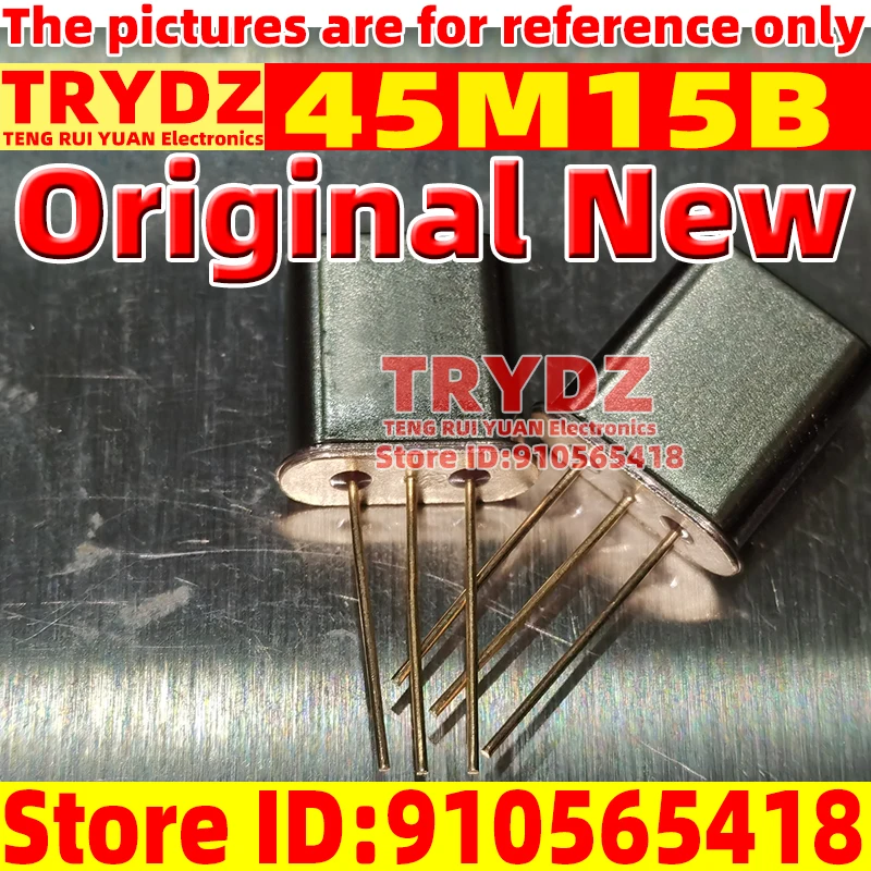 5-1 pair Original New 45M15B 45.000MHz 4-pole communication machine single-chip crystal filter