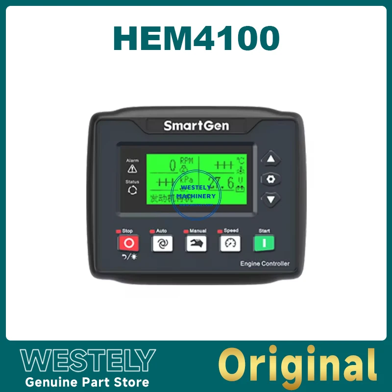 Original HEM4100 Auto Start Stop Electric Generator Engine Controller LCD Display RS485 Diesel-Driven Air Compressor