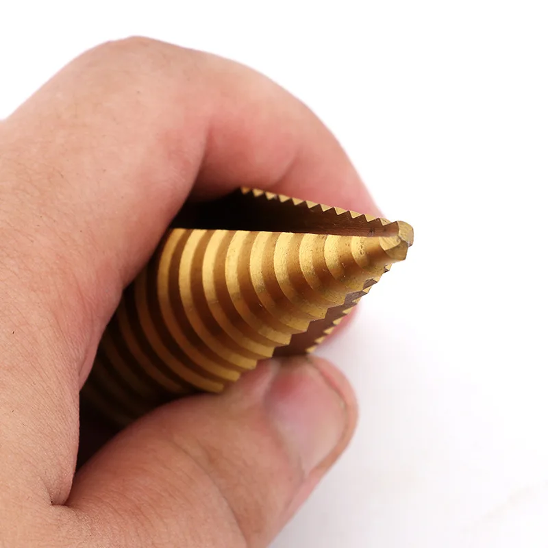 Punta elicoidale con punta esagonale 4-12mm 4-20mm 4-32mm HSS scanalatura diritta Set di utensili elettrici per perforazione di fori in metallo rivestito in titanio