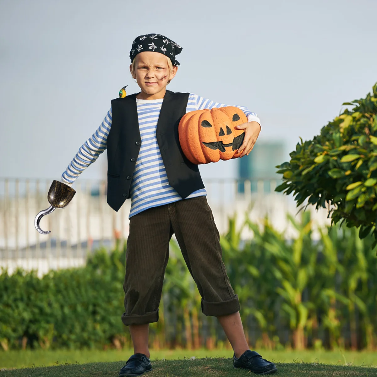 

Bronze Pirate Hooks 3pcs Set Fake Prop for Halloween Costume Cosplay Party Decor Plastic Simulation Accessory Gift