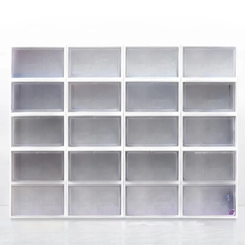 &c Factory Direct Sales High Quality Foldable Modern Metal Shop Sneaker Box Storage Rack with Customized Logo