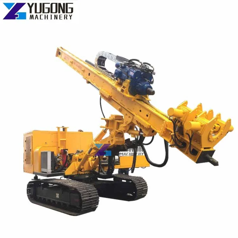 Popular Crawler Mounted DTH Mine Water Well Drilling Rig / Deep Bore Hole Drilling Rig for Sale