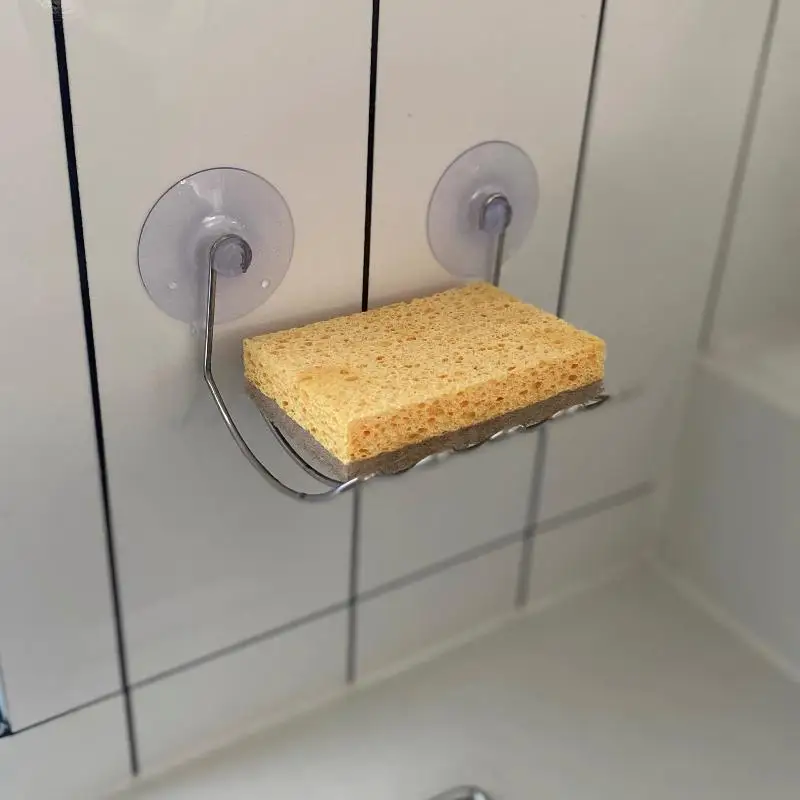 1 قطعة حامل الصابون بار صحن الصابون شفط كوب ، بار رف الصابون لجدار الاستحمام ، صينية توفير الصابون للحمام ، الحوض ، المطبخ #5