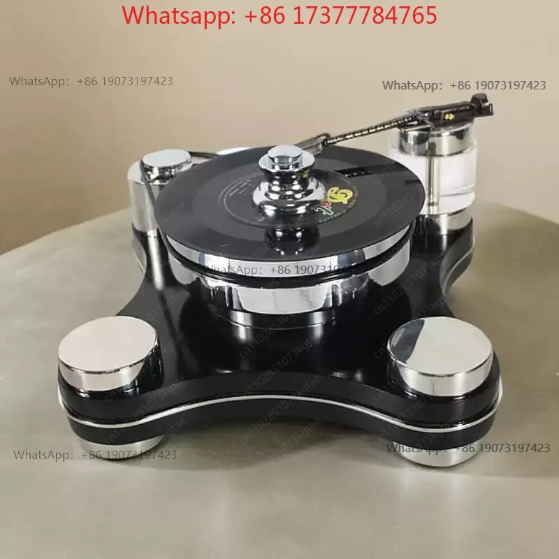 Minimalist modern vinyl record player stainless steel model room hotel clubhouse living room ornament decoration