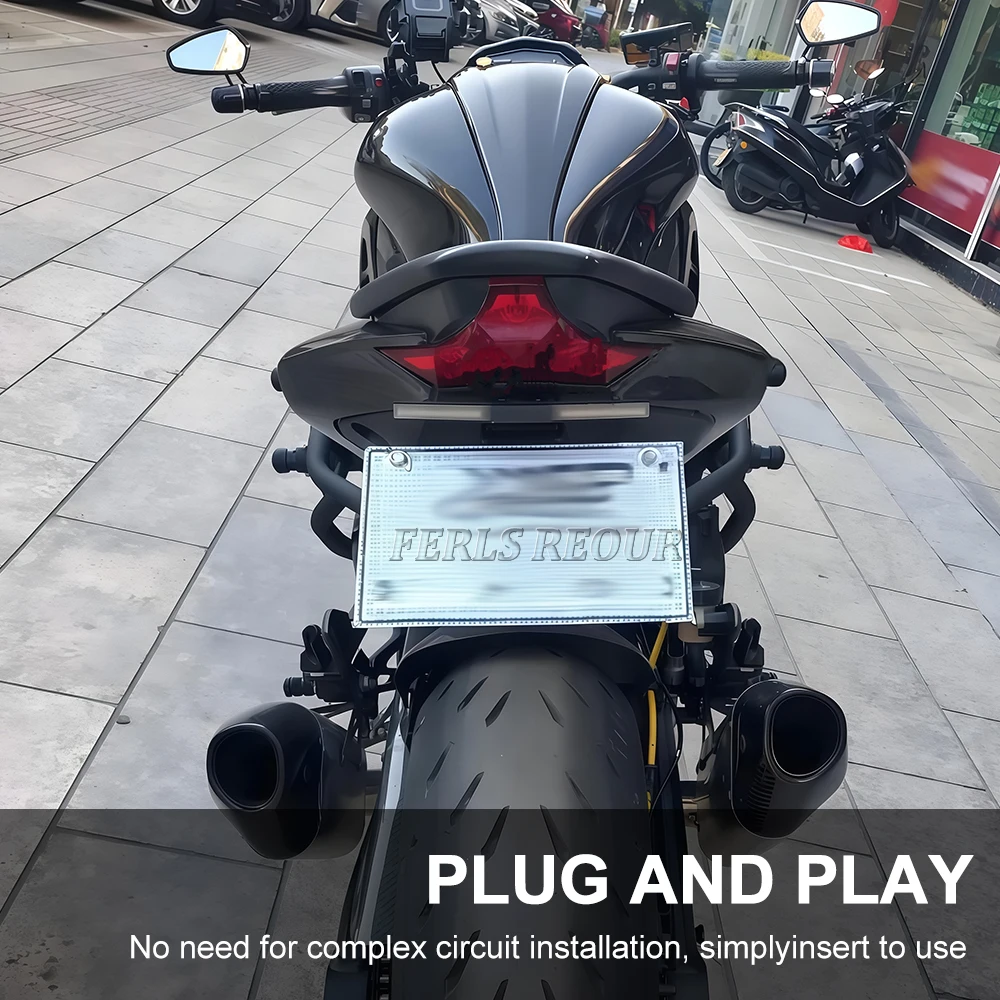 لكاواساكي Z 1000 Z1000 z1000 2019 2020 2021 دراجة نارية الذيل مرتب لوحة ترخيص حامل الحاجز مزيل الملحقات 2018-2023 #2