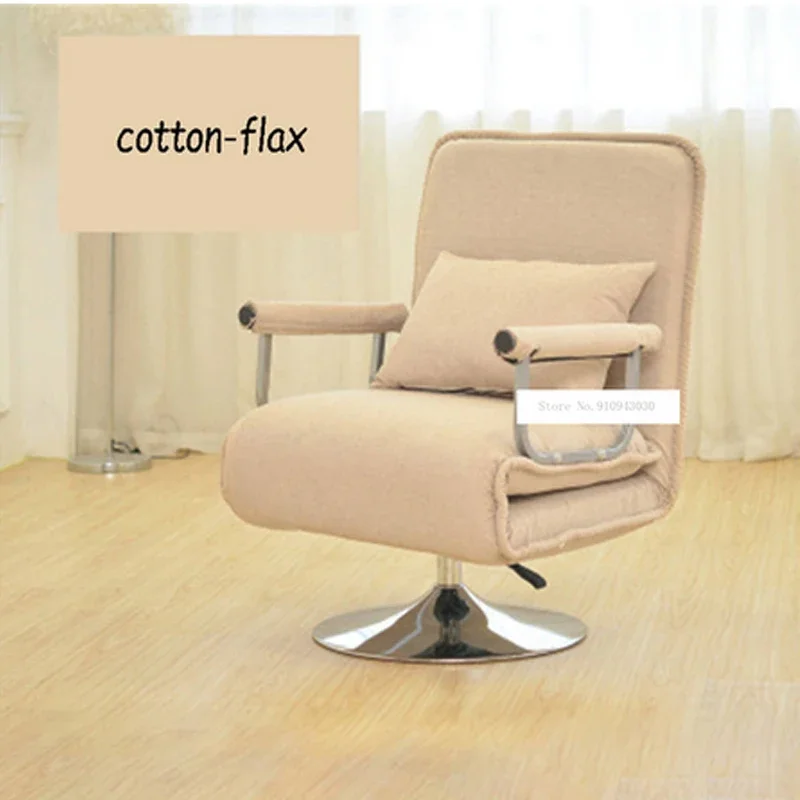 X1 Multifunctional Office Chair Foldable Single Lazy Sofa Bed 5-Gear Adjustment Computer Recliner Chair 360 Degrees Rotation