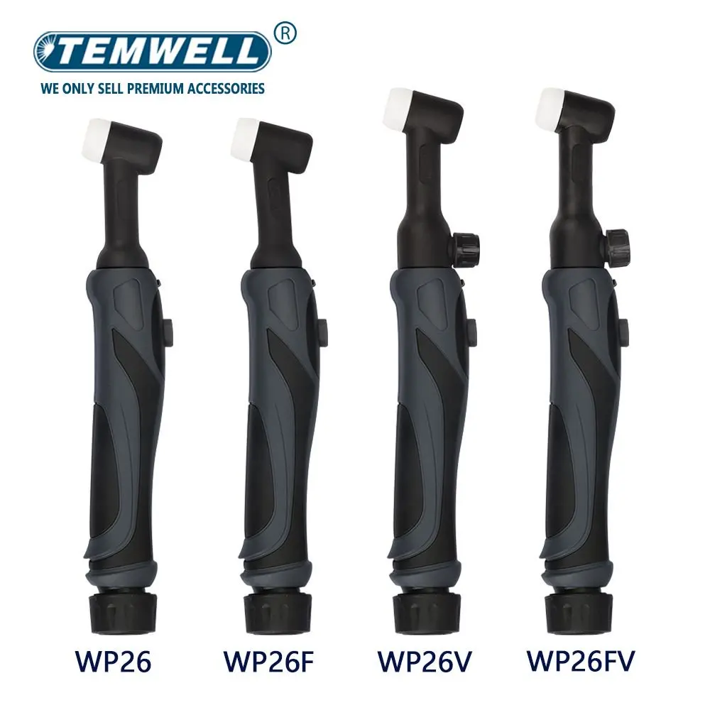 

TEWMELL WP26 WP26F WP26V WP26FV Valve Flex Air Cooled Gas Tungsten Arc Welder TIG Torch Body Argon Welding Torch Head GTAW A-200