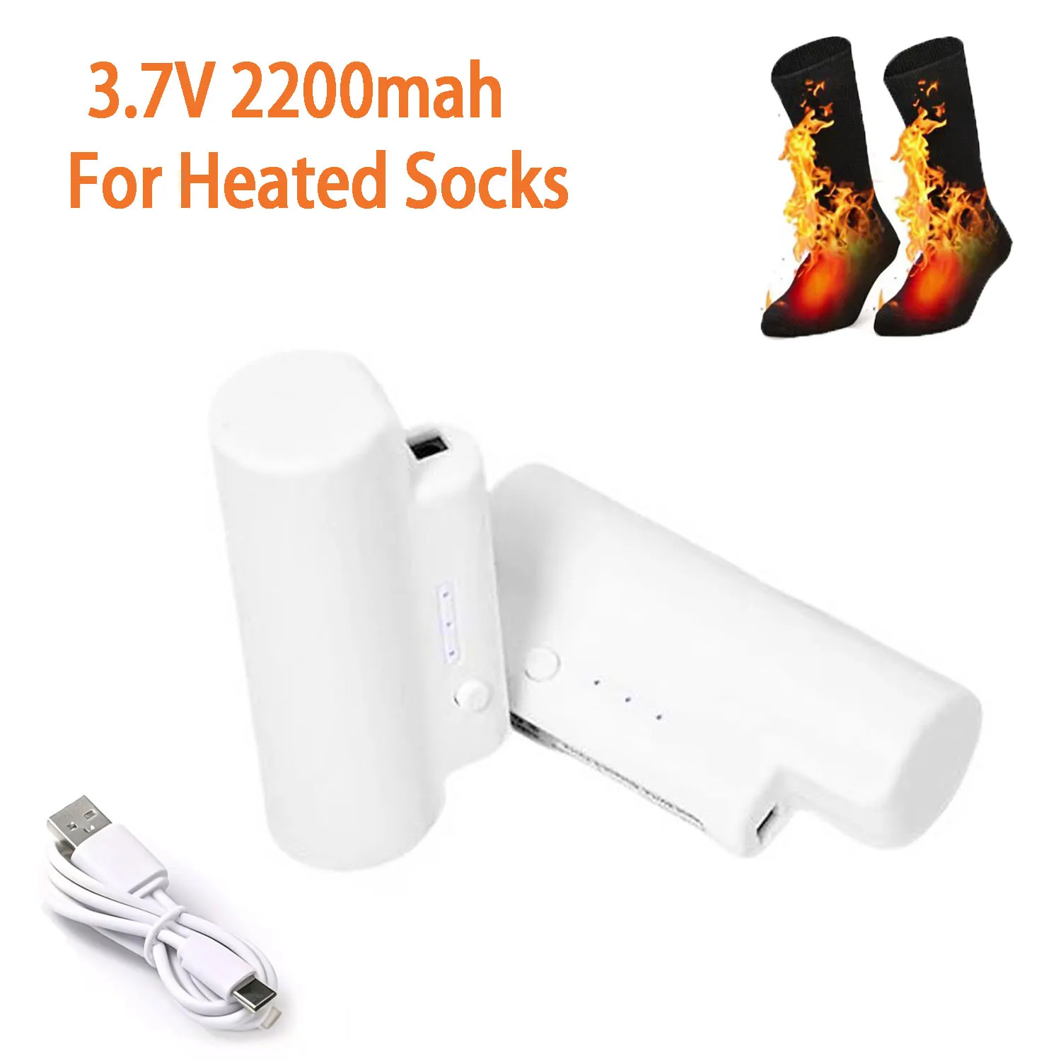 

Оригинальные аккумуляторные батареи 3.7V 2200mAh для обогреваемых носков, перезаряжаемые, для зимнего активного отдыха, катания на лыжах, с подогревом