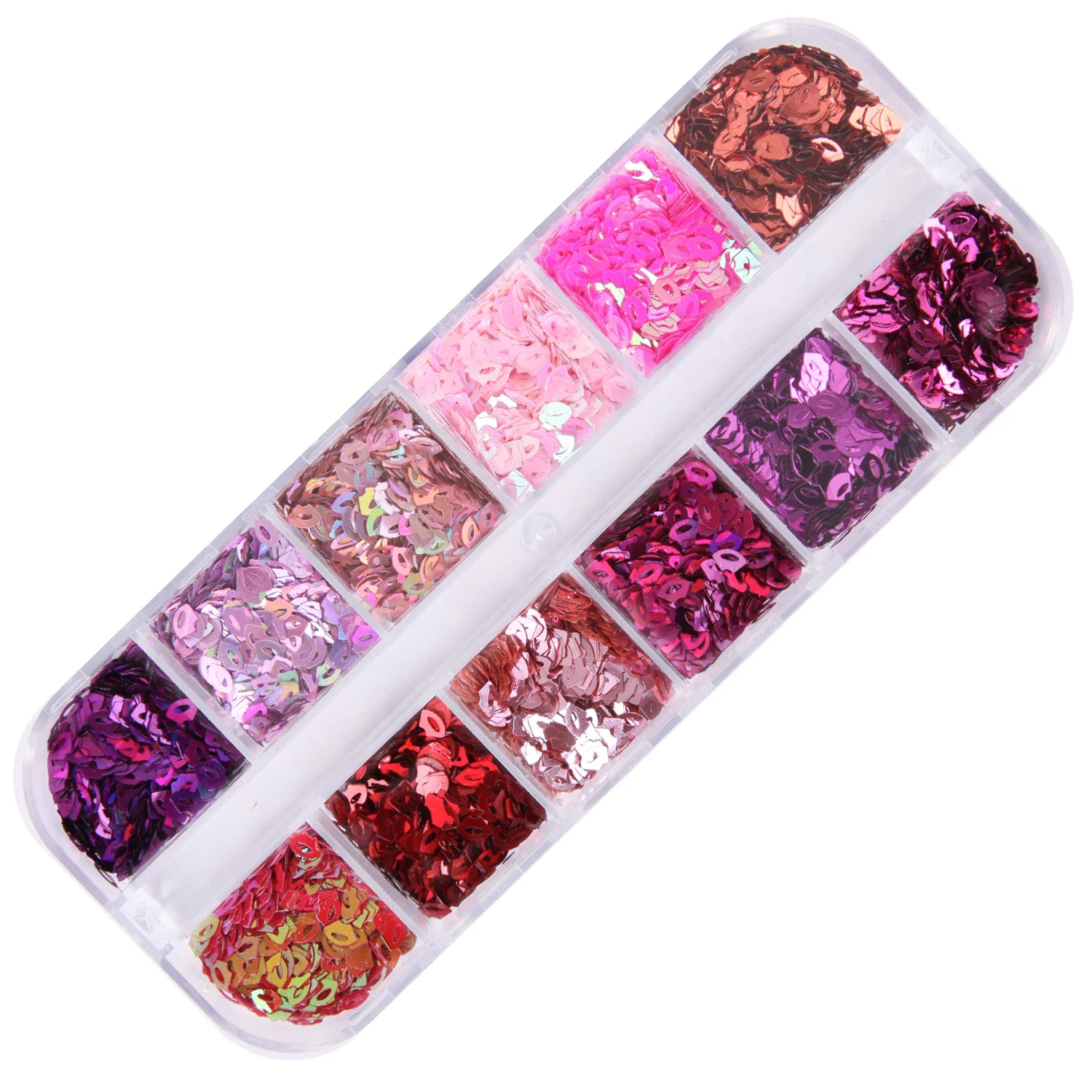 Sexy Lips Glitter Nail Sequins Flakes Holographic Butterfly Heart-shape 3D Nail Art Decorations