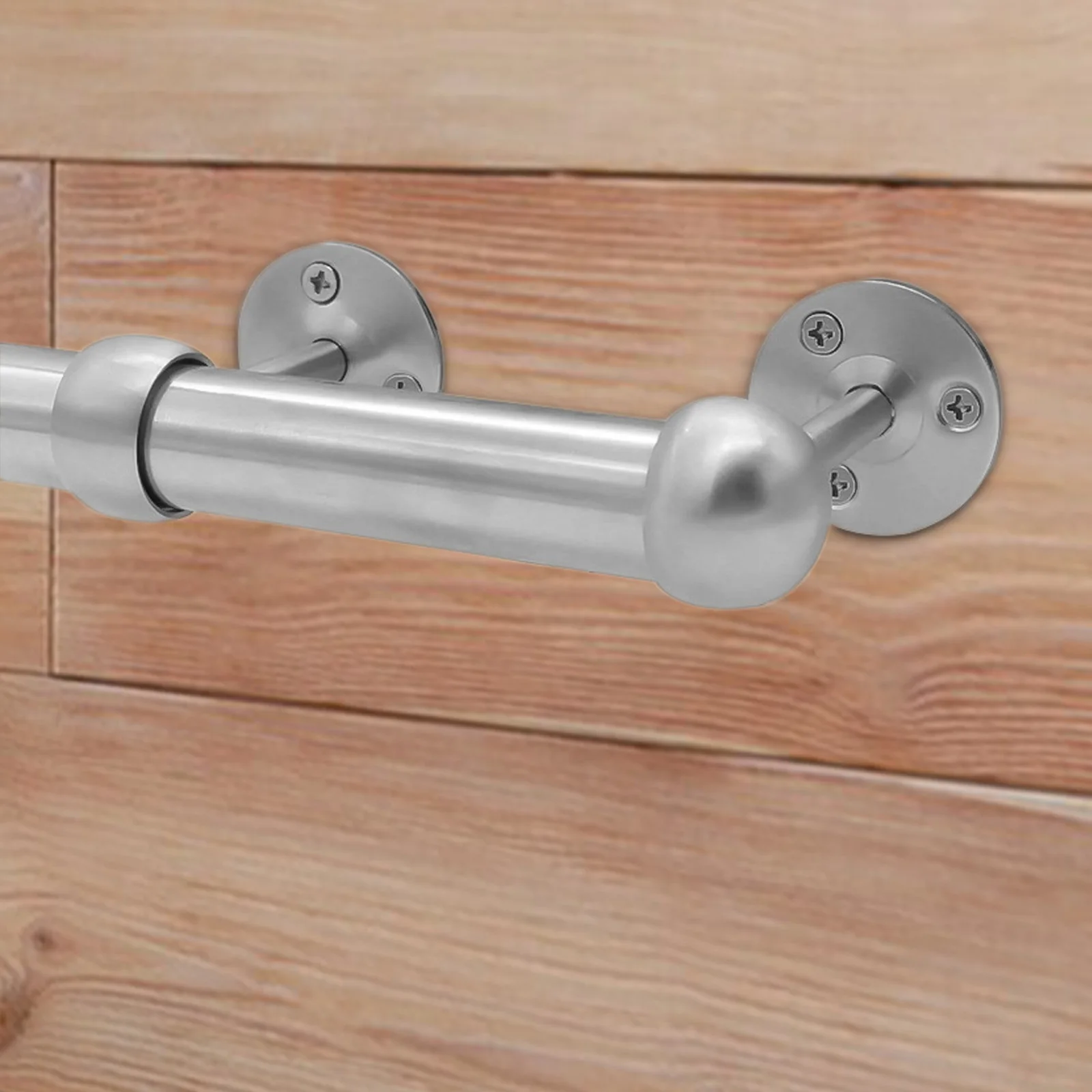 2 قطعة حامل قضيب الفولاذ المقاوم للصدأ الحديث الأنيق لـ Rvs تطبيقات متعددة الملابس المناشف الستائر المنظم قوس