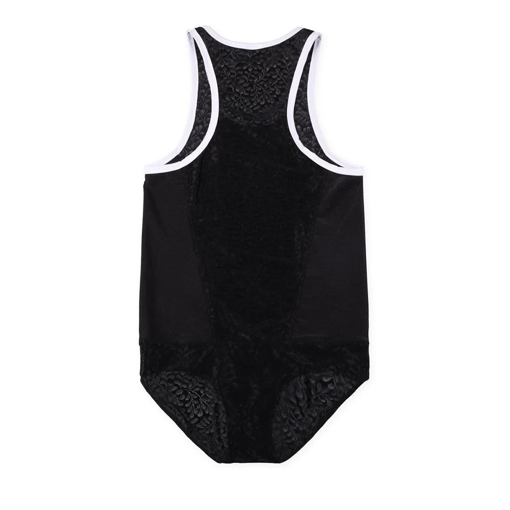 Mens Shaping Bodysuit Sexy Ice Silk Lace Pajamas Hot Erotic Lgbt Gay Boys Home Sex Thin Soft Slim Bodysuit Men'S Clothing 2024