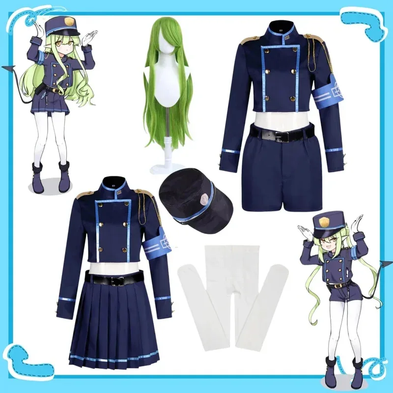 

Tachibana Hikari Railway Academy School Uniform Cosplay Game Blue Archive Costume Wig Tachibana Nozomi Halloween Party JK Set