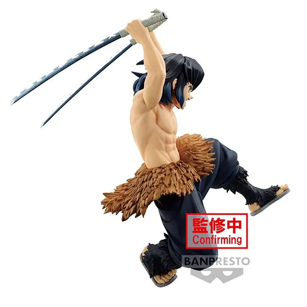 Bandai-Banpresto Demon Slayer, figura de Hashibira Inosuke, modelo Original de Anime, juguete