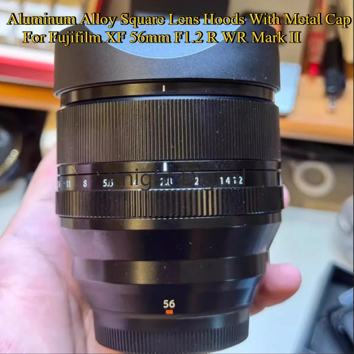 pare-soleil-carre-en-alliage-d'aluminium-avec-capuchon-en-metal-pour-fujifilm-xf-56mm-f12-r-wr-mark-ii-accessoires-de-photographie-d'appareil-photo