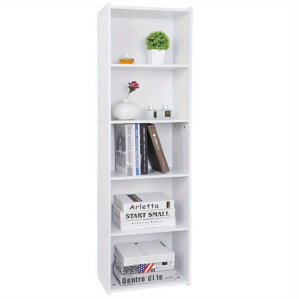 

5 Tier Bookcase Bookshelf Cube Storage Shelf Display Stand for Living Room