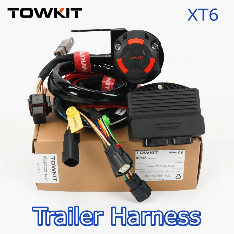 For Cadillac XT6 Trailer Wiring Harness Eur 13/7 pin trailer RV tail light signal Australia 12/7 pin Trailer controller