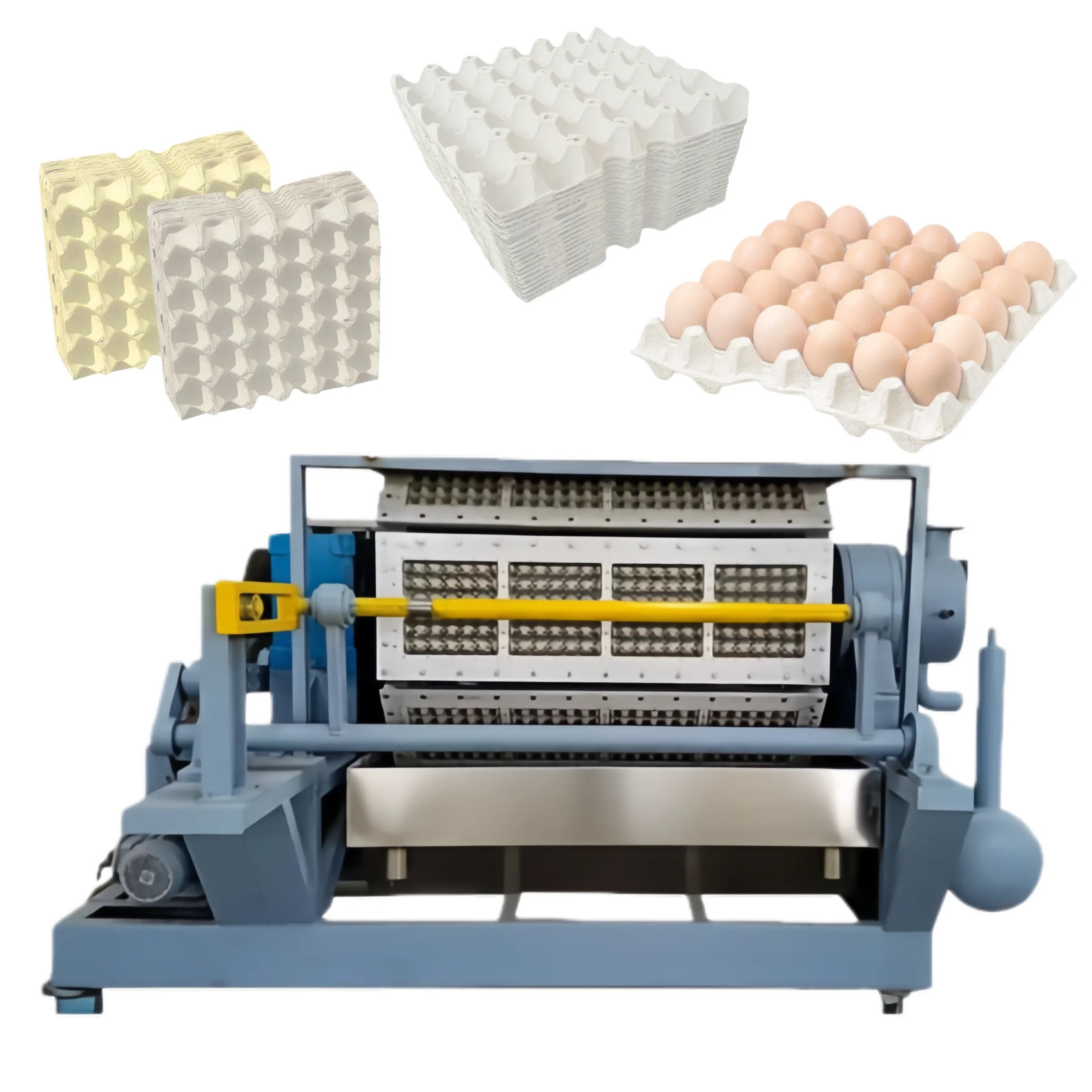Fully Automatic Paper Pulp Egg Tray Production Line with Dryer High Efficiency Carton Making Machine Factory Use