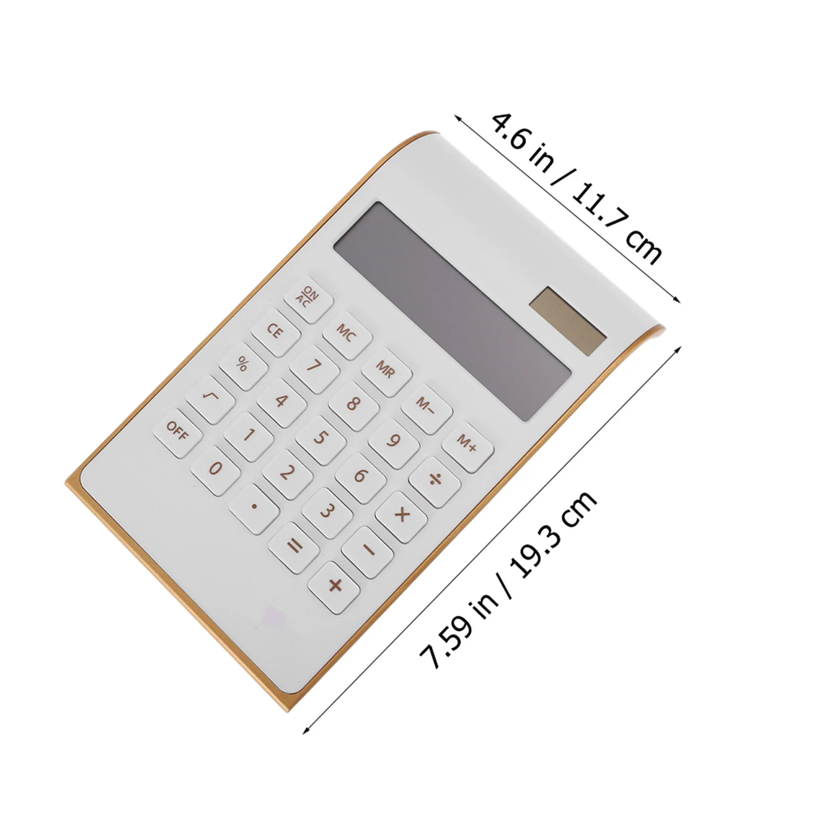 آلة حاسبة، تصميم حواف ذهبية رفيعة للغاية، محمولة للمدرسة، حواف ذهبية، آلة حاسبة للاستخدام المكتبي #6