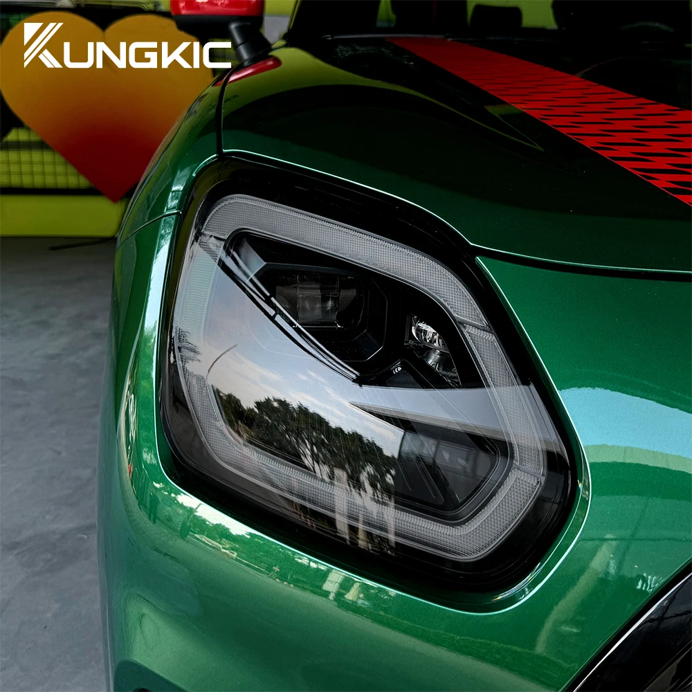 ควันสีดําใสไฟหน้าสําหรับ MINI Countryman U25 ไฟท้ายด้านหลังโคมไฟ TPU Anti-Scratch สําหรับ MINI COOPER