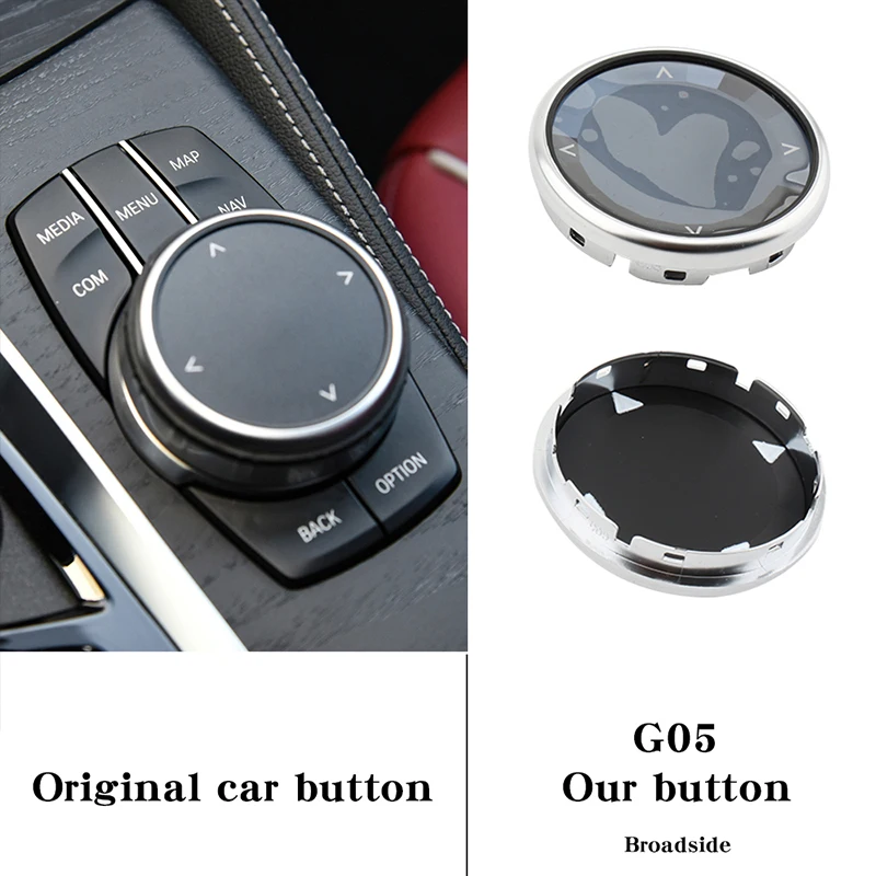 Suitable for BMW Crystal Multimedia Knob X1X2 X3 X5 New 1 Series 3 5 7 Series Retrofit multimedia Button decoration stickers