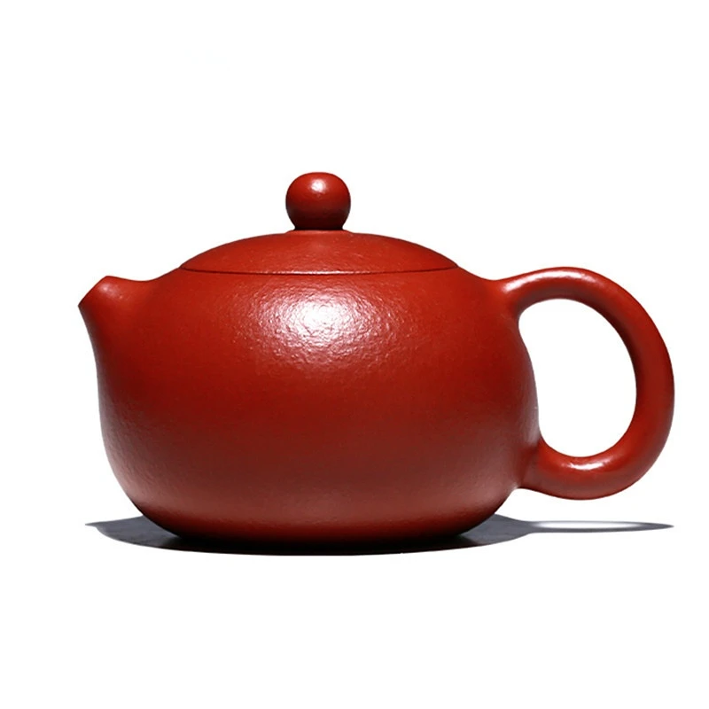 

160ml Yixing Purple Clay Teapot Famous Handmade High-end Xishi Tea Pot Raw Ore Dahongpao Kettle Chinese Collection Zisha Tea Set