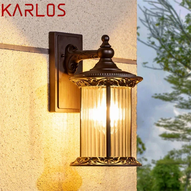 

KARLOS Contemporary LED Outdoor Wall Lamps Electric Simplicity Waterproof Balcony Hallway Courtyard Villa Gate Hotel