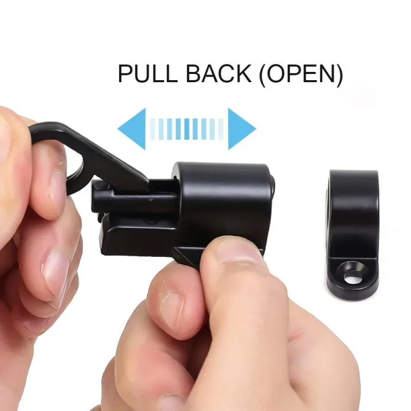 Multi-purpose Spring Door Window Bolt Lock Automatic&Self-closing Security Durable Bounce Mechanism with Safety Pull Ring Latch