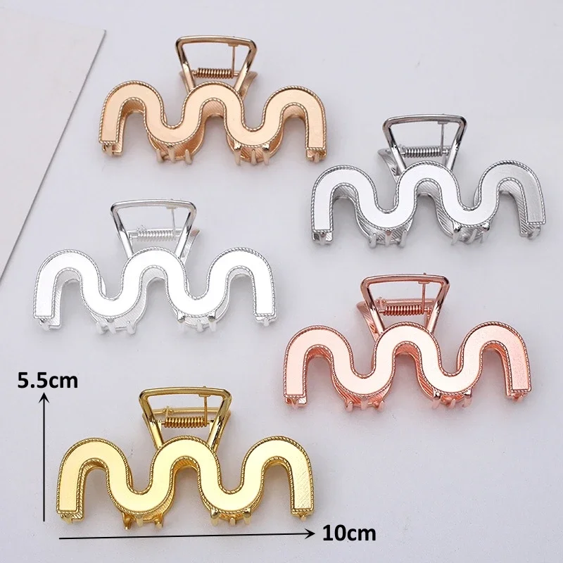 BoYuTe (5 Pieces/Lot) 10*5.5cm Alloy Hair Claw Base Big Shark Clip Diy Hair Accessories Handmade Materials