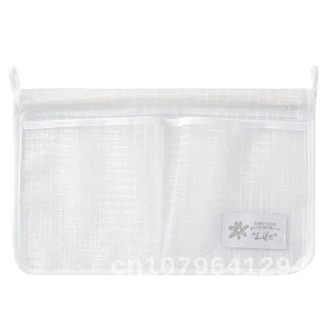 

1/2pcs Refrigerator Storage Mesh Bag Portable Seasoning Food Snacks Net Bag Double Compartment Hanging Bag Kitchen Accessories