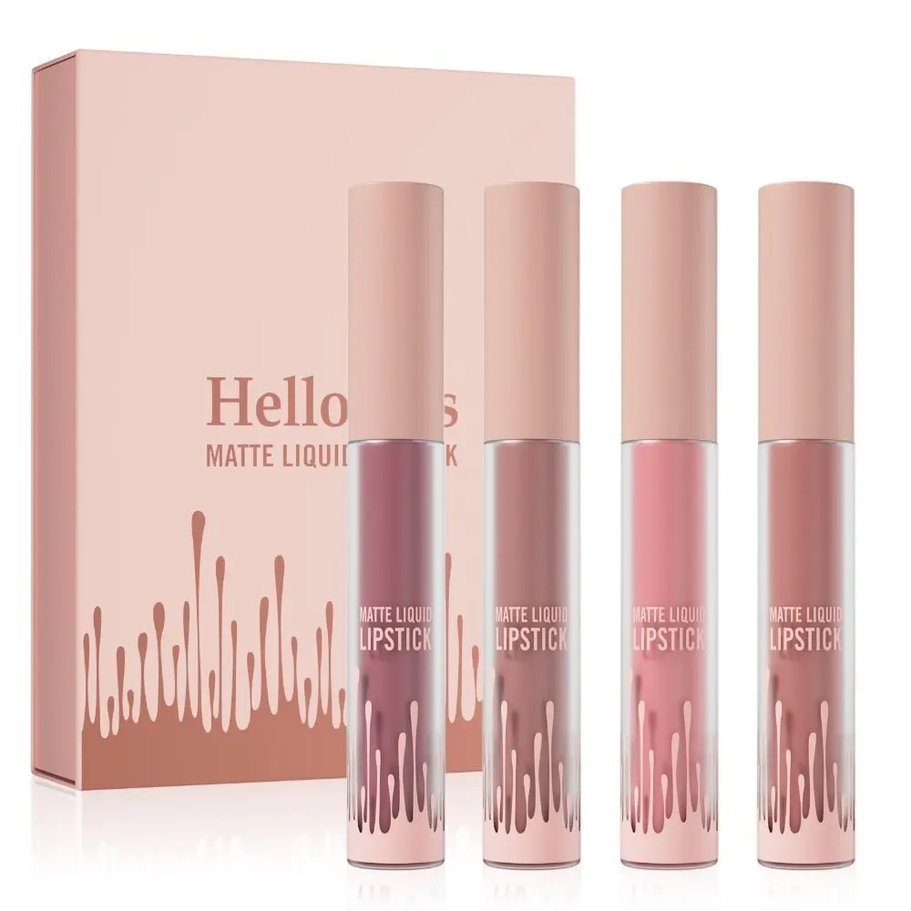 

Soft Mist Matte Velvety Lip Glaze Easy To Color Long-lasting Matte Lipstick Not Fading Non-Stick Cup Liquid Lipstick Makeup Tool