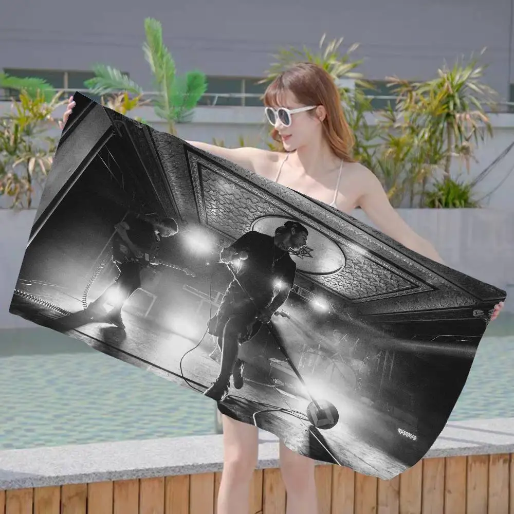 Alternative Rock N-Neighbourhood Beach Towel Colorful Bath Towels for Microfiber Quick Dry Custom Sand Beach Yoga Spa Gym Pool