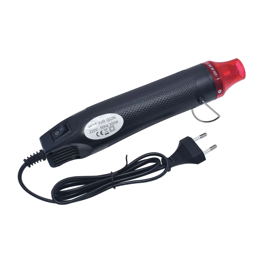 220V DIY Using Heat Gun Electric Power tool hot air 300W temperature Gun with supporting seat Shrink Plastic DIY tool color