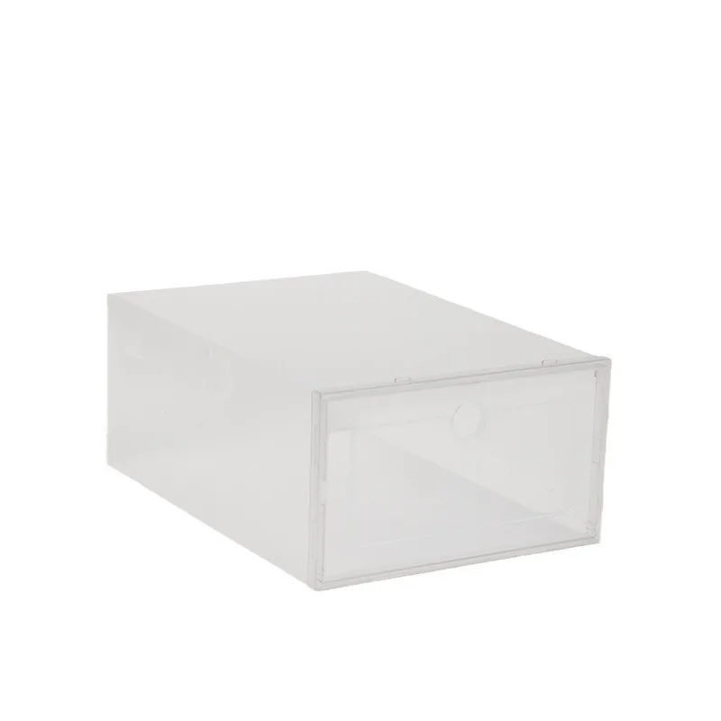 Transparent plastic shoe box for modern minimalist living, home storage  for showcasing dustproof and moisture-proof shoe walls