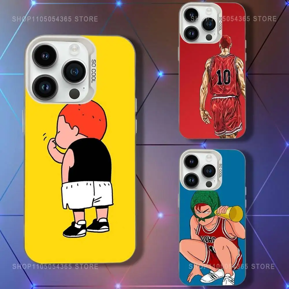 

Anime S-Sakuragis Hanamichis Phone Case For iPhone 16,15,14,13,12,11,Pro,XS,Max,Plus,Mini,SE White Candy Matte Shockproof Cover